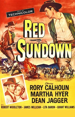 Muerte al atardecer, Rory Calhoun,Dean Jagger,Martha Hyer,Robert Middleton,Grant Williams,Isabelita,James Millican,Trevor Bardette,Leo Gordon,David Kasday