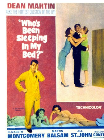 Who's Been Sleeping in My Bed?, Dean Martin,Elizabeth Montgomery,Carol Burnett,Martin Balsam,Jill St. John,Richard Conte,Macha Meril,Louis Nye,Yoko Tani,Jack Soo