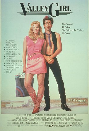La chica del valle, Deborah Foreman,Nicolas Cage,E.G. Daily,Michael Bowen,Cameron Dye,Heidi Holicker,Michelle Meyrink,Tina Theberge,Lee Purcell,Colleen Camp