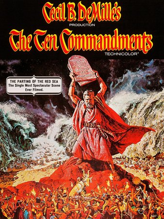 Los diez mandamientos, Charlton Heston,Yul Brynner,Anne Baxter,Edward G. Robinson,Yvonne De Carlo,Debra Paget,John Derek,Cedric Hardwicke,Nina Foch,Martha Scott