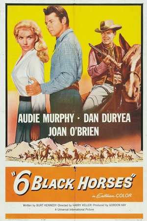 Seis caballos negros, Dan Duryea,Audie Murphy,Joan O'Brien,George Wallace,Roy Barcroft,Bob Steele,Henry Wills,Phil Chambers,Dale Van Sickel,Charlita