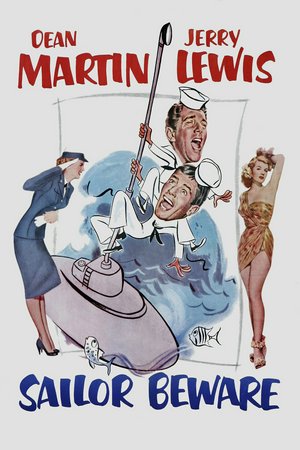 ¡Vaya par de marinos!, Dean Martin,Jerry Lewis,Corinne Calvet,Robert Strauss,Marion Marshall,Leif Erickson,Don Wilson,Vince Edwards,Skip Homeler,Dan Barton
