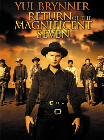 El regreso de los siete magníficos, Yul Brynner,Robert Fuller,Warren Oates,Jordan Christopher,Claude Akins,Virgilio Texeira,Rudolfo Acosta,Fernando Rey,Gracita Sacromonte,Carlos Casaravilla