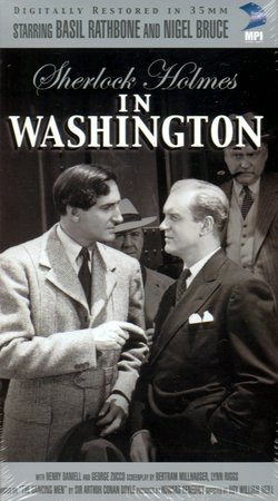 Sherlock Holmes en Washington, Basil Rathbone,Nigel Bruce,Marjorie Lord,Henry Daniell,George Zucco,John Archer,Gavin Muir,Edmund MacDonald,Don Terry,Bradley Page