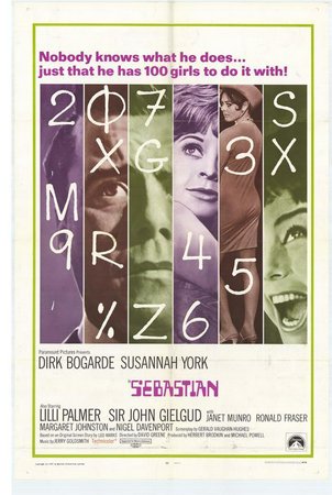 Sebastian, Dirk Bogarde,Susannah York,Lilli Palmer,John Gielgud,Margaret Johnston,Nigel Davenport,John Ronane,Susan Whitman,Ann Beach,Ann Sidney