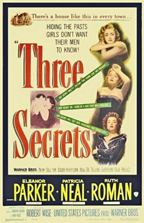 Tres secretos, Eleanor Parker,Patricia Neal,Ruth Roman,Frank Lovejoy,Leif Erickson,Ted de Corsia,Edmon Ryan,Larry Keating,Katherine Warren,Arthur Franz