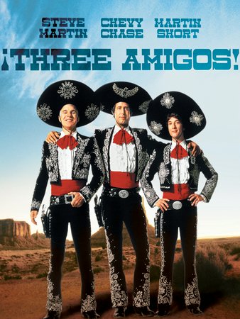 Tres amigos, Steve Martin,Chevy Chase,Martin Short,Patrice Martinez,Alfonso Arau,Tony Plana,Joe Mantegna,Philip Gordon,Michael Wren,Fred Asparagus