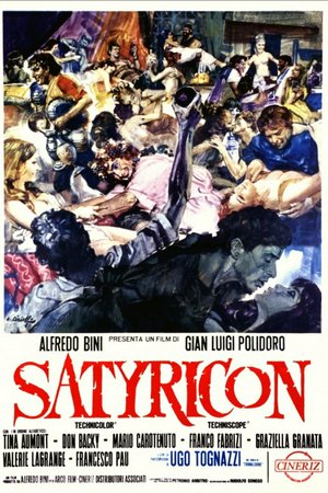 Fellini Satiricón, Martin Potter, Hiram Keller, Salvo Randone, Max Born, Fanfulla, Mario Romagnoli, Capucine, Alain Cuny, Magali Noel, Lucia Bose